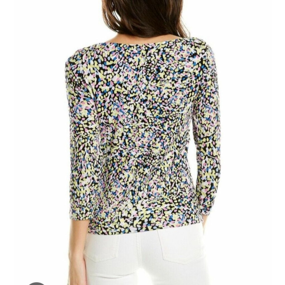 TED BAKER Normma Half Sleeve Fleck Tee M Multi-color - Picture 3 of 8